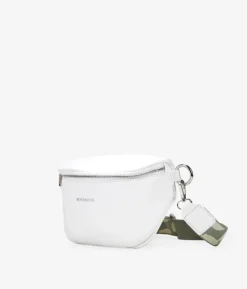 Bosanova Sacs Banane | Sac banane blanc avec fermeture éclair et large poignée