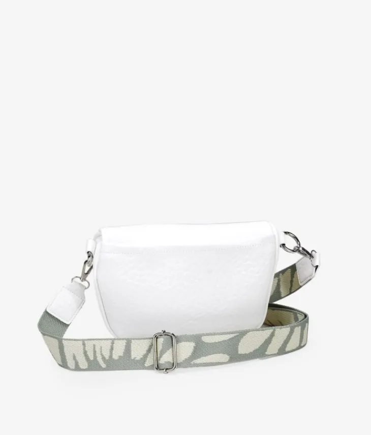 Bosanova Sacs Banane | Sac banane blanc avec fermeture éclair et large poignée