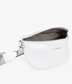 Bosanova Sacs Banane | Sac banane blanc avec fermeture éclair et large poignée