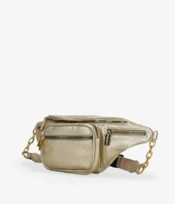 Bosanova Sacs Banane | Sac banane doré avec fermetures éclair