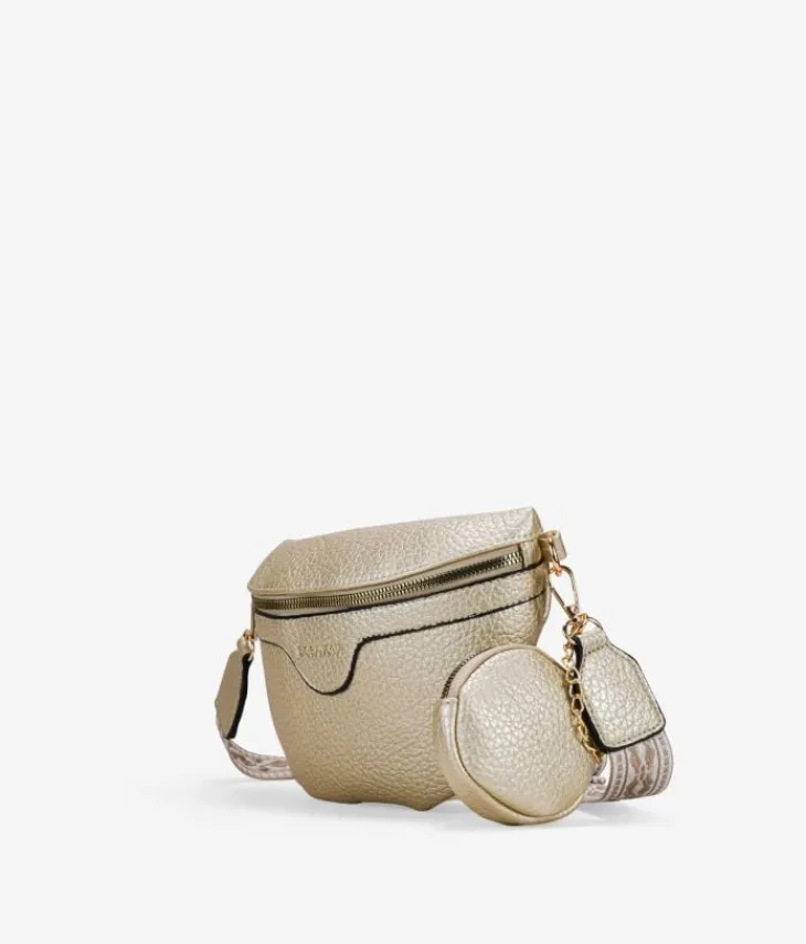 Bosanova Sacs Banane | Sac banane doré avec poche amovible