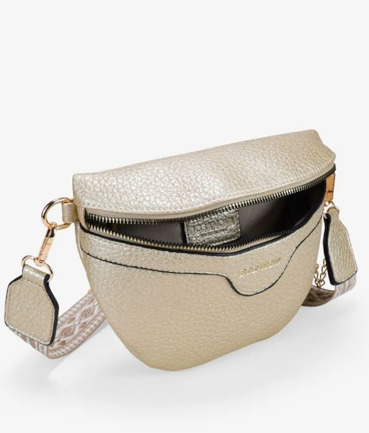 Bosanova Sacs Banane | Sac banane doré avec poche amovible