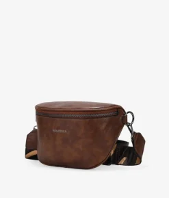 Bosanova Sacs Banane | Sac banane marron avec fermeture éclair et large poignée