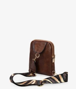 Bosanova Sacs Banane | Sac banane marron avec poignée en coton et fermeture éclair