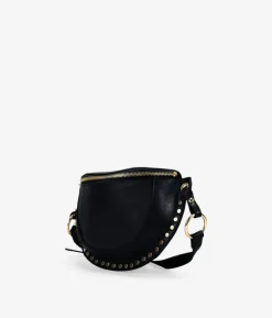Bosanova Sacs À Bandoulière | Sacs Banane | Sac banane noir avec clous ronds