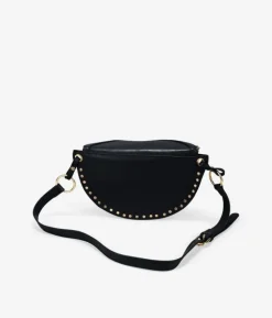 Bosanova Sacs À Bandoulière | Sacs Banane | Sac banane noir avec clous ronds