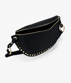 Bosanova Sacs À Bandoulière | Sacs Banane | Sac banane noir avec clous ronds