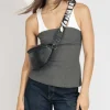 Bosanova Sacs Banane | Sac banane noir avec fermeture éclair et large poignée