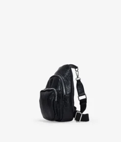 Bosanova Petits Sacs | Sacs Banane | Sac banane noir croisé sur la poitrine avec fermeture éclair
