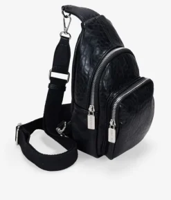 Bosanova Petits Sacs | Sacs Banane | Sac banane noir croisé sur la poitrine avec fermeture éclair