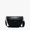 Bosanova Sacs Banane | Sac banane tressé noir avec anse en coton
