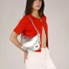 Bosanova Sacs Porté Épaule | Petits Sacs | Sac bandoulière argenté avec boucles et fermeture éclair