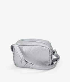 Bosanova Sacs À Bandoulière | Petits Sacs | Sac bandoulière argenté avec double fermeture éclair