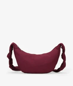 Bosanova Sacs À Bandoulière | Petits Sacs | Sac bandoulière arrondi bordeaux avec fermeture éclair