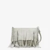 Bosanova Sacs À Bandoulière | Sacs Porté Épaule | Sac bandoulière beige à franges et chaîne