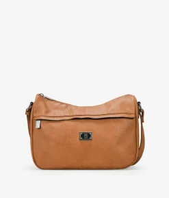 Bosanova Sacs À Bandoulière | Sac bandoulière beige avec poche avant et logo