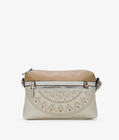 Bosanova Sacs À Bandoulière | Sac bandoulière beige avec double fermeture éclair