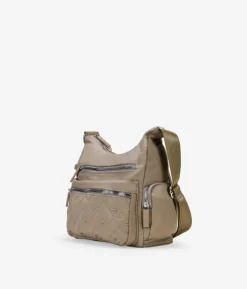 Bosanova Sacs À Bandoulière | Sac bandoulière beige avec fermetures éclair