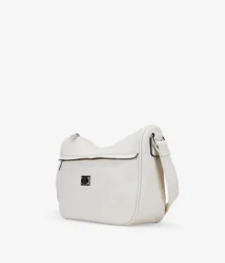 Bosanova Sacs À Bandoulière | Sac bandoulière beige avec poche avant et logo
