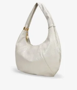 Bosanova Sacs Shopper | Sacs Porté Épaule | Sac bandoulière beige avec détail métallique