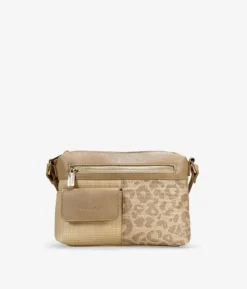 Bosanova Sacs À Bandoulière | Sac bandoulière beige avec poches et double fermeture éclair