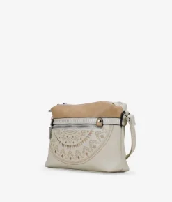 Bosanova Sacs À Bandoulière | Sac bandoulière beige avec double fermeture éclair
