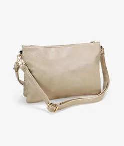 Bosanova Sacs À Bandoulière | Sacs Porté Épaule | Sac bandoulière beige avec fermeture éclair