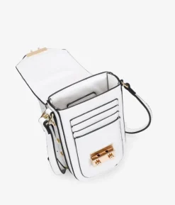 Bosanova Sacs À Bandoulière | Petits Sacs | Sac bandoulière blanc pour téléphone portable avec porte-cartes