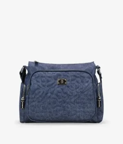 Bosanova Sacs À Bandoulière | Sac bandoulière bleu avec poches et fermeture éclair
