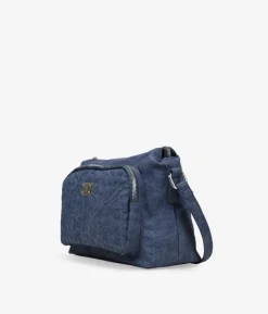 Bosanova Sacs À Bandoulière | Sac bandoulière bleu avec coutures et fermeture éclair