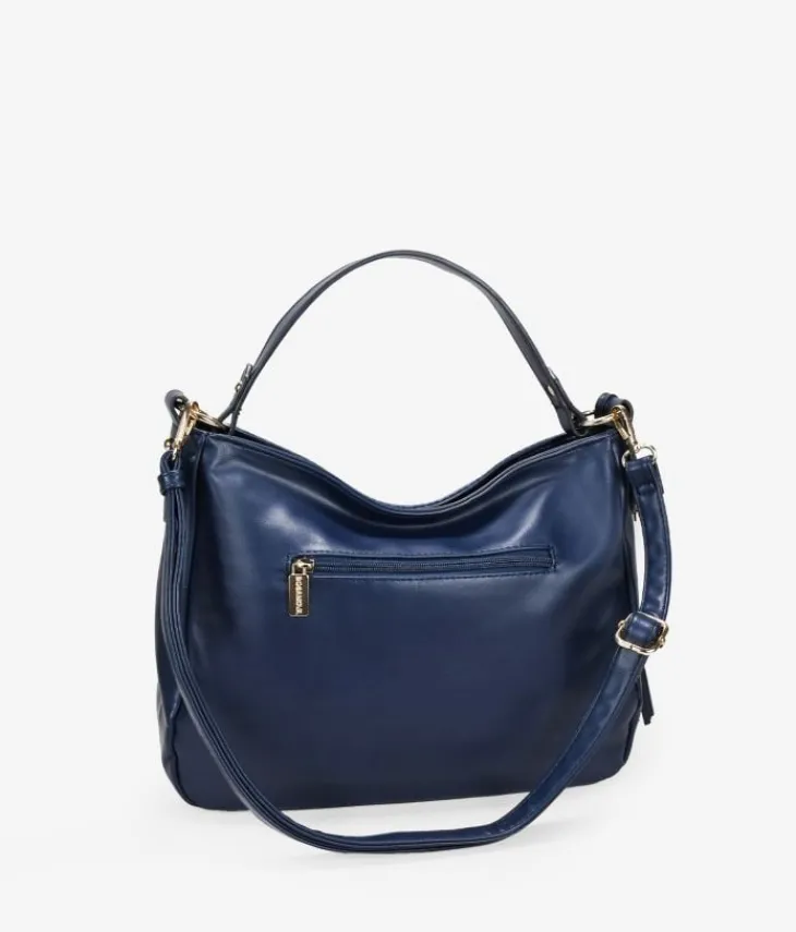 Bosanova Sacs Raphia Et Crochet | Sacs Porté Épaule | Sac bandoulière bleu avec fermeture éclair