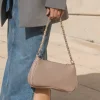 Bosanova Sac Minaudières | Sacs Porté Épaule | Sac bandoulière chaîne taupe