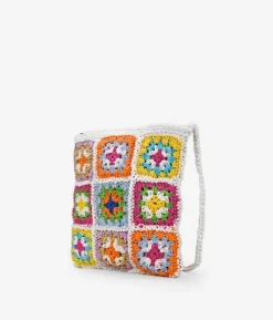 Bosanova Sacs À Bandoulière | Sacs Raphia Et Crochet | Sac bandoulière crochet multicolore