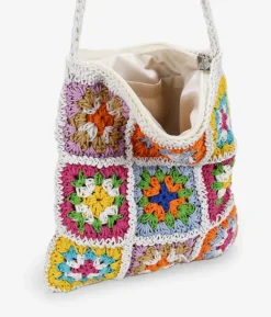 Bosanova Sacs À Bandoulière | Sacs Raphia Et Crochet | Sac bandoulière crochet multicolore