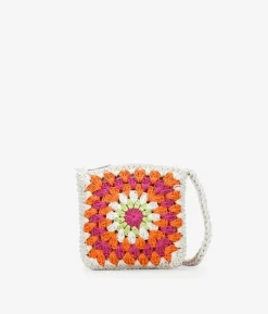 Bosanova Sacs À Bandoulière | Sacs Raphia Et Crochet | Sac bandoulière crochet rose