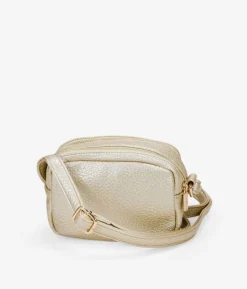 Bosanova Sacs À Bandoulière | Petits Sacs | Sac bandoulière doré avec double fermeture éclair