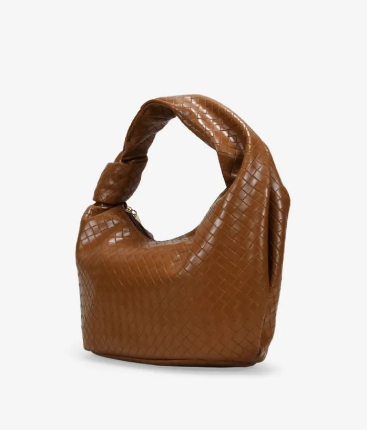 Bosanova Sacs Porté Épaule | Petits Sacs | Sac bandoulière en cuir tressé avec noeud