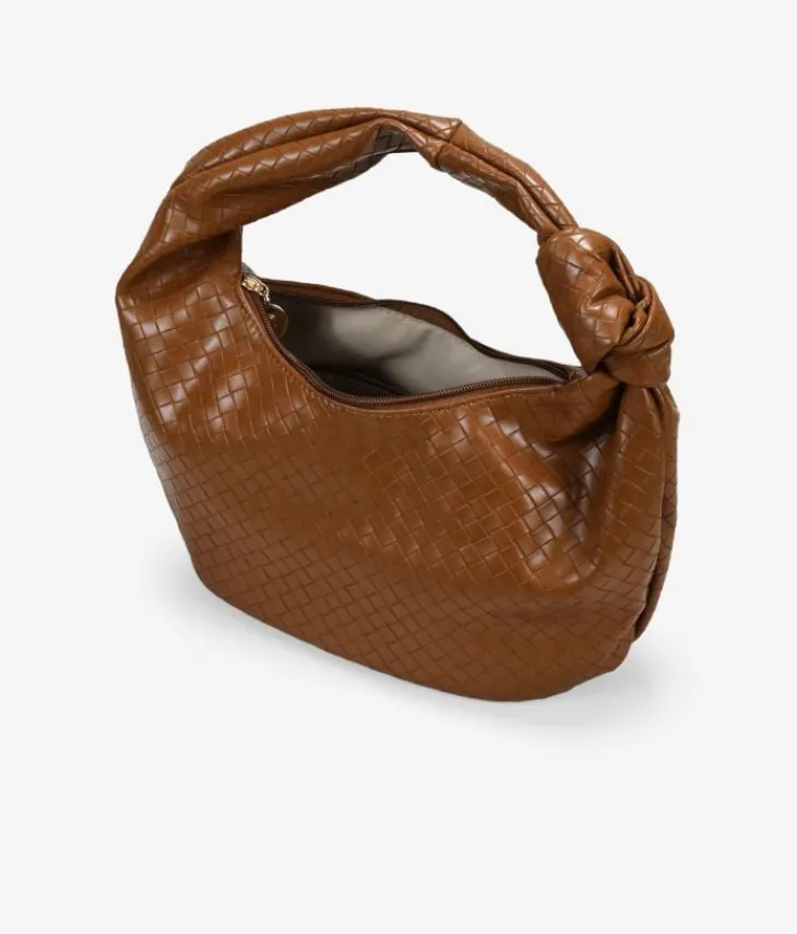 Bosanova Sacs Porté Épaule | Petits Sacs | Sac bandoulière en cuir tressé avec noeud
