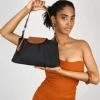 Bosanova Sacs Porté Épaule | Petits Sacs | Sac bandoulière en nylon noir avec rabat