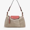 Bosanova Petits Sacs | Sacs Porté Épaule | Sac bandoulière en nylon taupe avec rabat