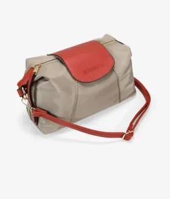 Bosanova Petits Sacs | Sacs Porté Épaule | Sac bandoulière en nylon taupe avec rabat