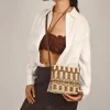 Bosanova Sacs À Bandoulière | Sacs Raphia Et Crochet | Sac bandoulière en raphia beige avec fermeture éclair