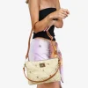 Bosanova Sacs À Bandoulière | Sacs Raphia Et Crochet | Sac bandoulière en raphia beige à clous