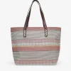 Bosanova Sacs Shopper | Sacs Raphia Et Crochet | Sac bandoulière en raphia beige avec fermeture éclair