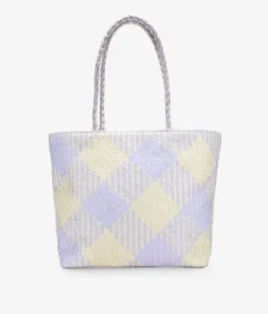 Bosanova Sacs Porté Épaule | Sac bandoulière en raphia lilas