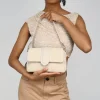 Bosanova Sacs À Bandoulière | Sacs Raphia Et Crochet | Sac bandoulière en raphia beige avec rabat