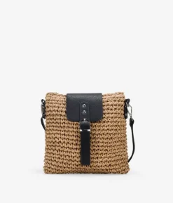 Bosanova Sacs À Bandoulière | Sacs Raphia Et Crochet | Sac bandoulière en raphia beige à rabat