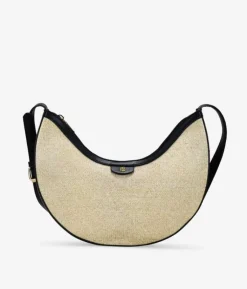 Bosanova Sacs Raphia Et Crochet | Sacs Porté Épaule | Sac bandoulière en raphia beige