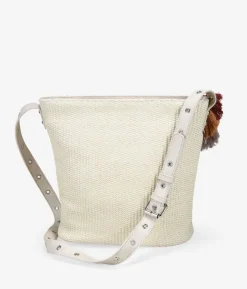 Bosanova Sacs Raphia Et Crochet | Sacs À Bandoulière | Sac bandoulière en raphia beige