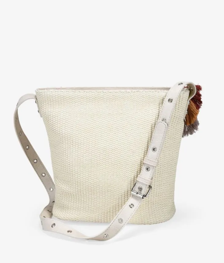Bosanova Sacs Raphia Et Crochet | Sacs À Bandoulière | Sac bandoulière en raphia beige